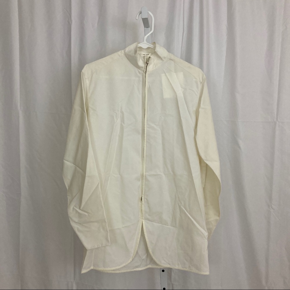 The Row Nordstrom NEW Woman’s Size XS Off White Zipper Shirt NWT